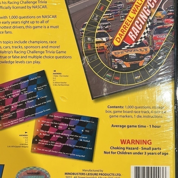 Darrell Waltrip’s Racing Challenge Trivia Game - Picture 5 of 5